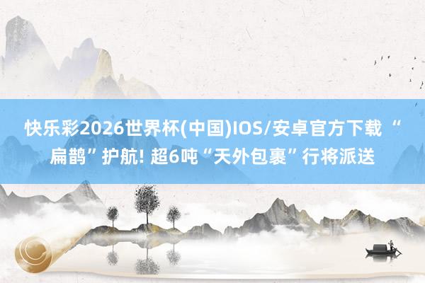 快乐彩2026世界杯(中国)IOS/安卓官方下载 “扁鹊”护航! 超6吨“天外包裹”行将派送